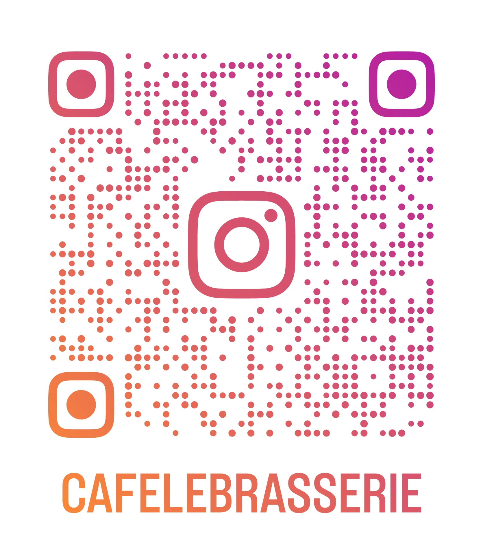 Instagram QR code for @cafelebrasserie