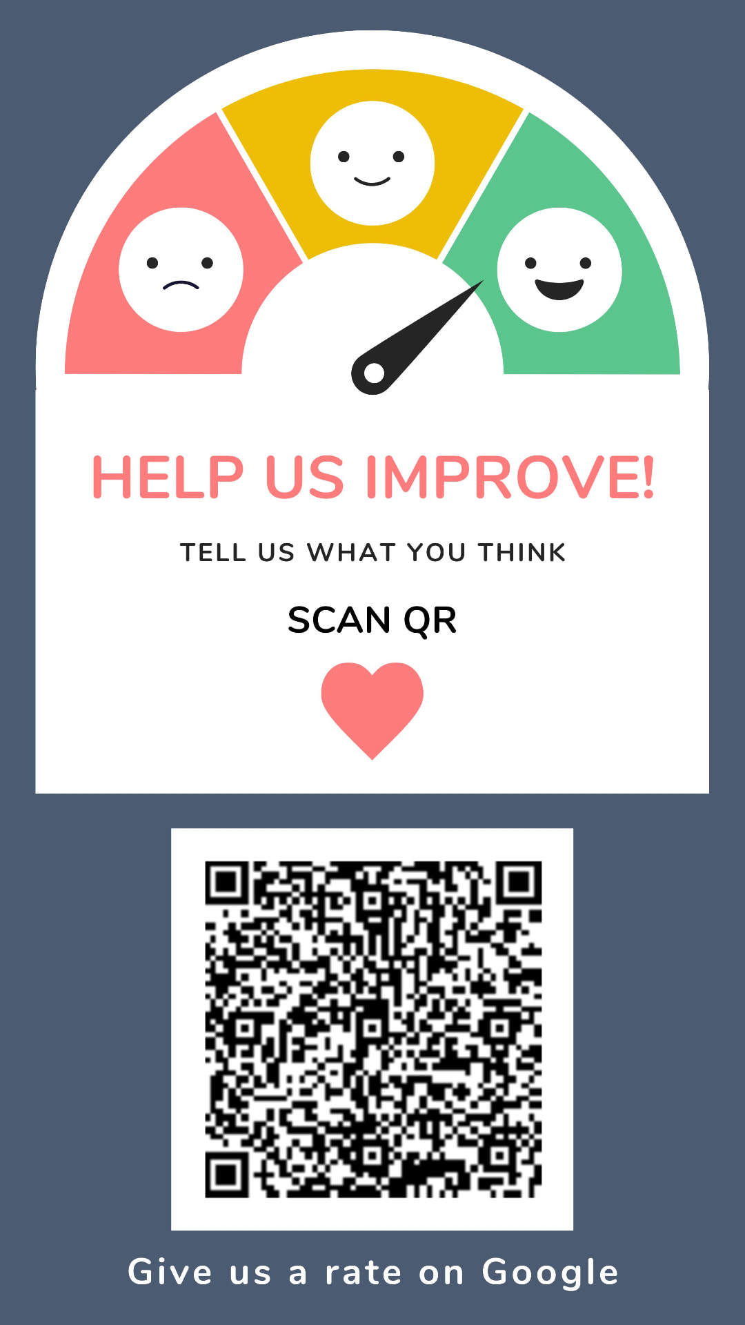 QR code that opens the Google review page for Le Brasserie Café